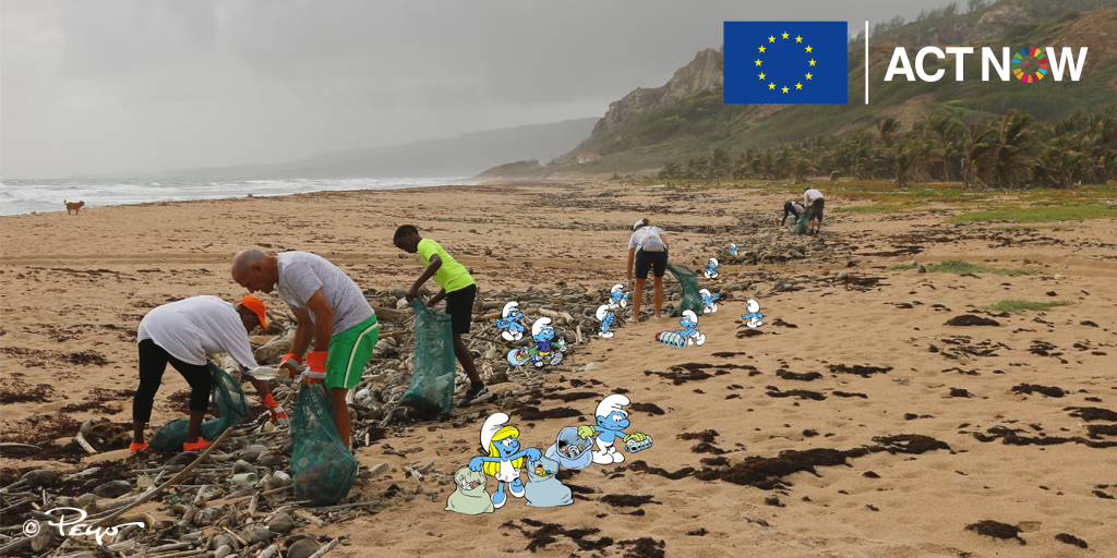 Marine litter is a major threat to #OurOcean 🌊 With our #ZeroPollution Action Plan, we are tackling pollution at its source - but cleaning matters as well! #ActNow to #BeatPlasticPollution and join the #EUBeachCleanup on Saturday's 🌍 #WorldCleanUpDay europa.eu/!PknVqT