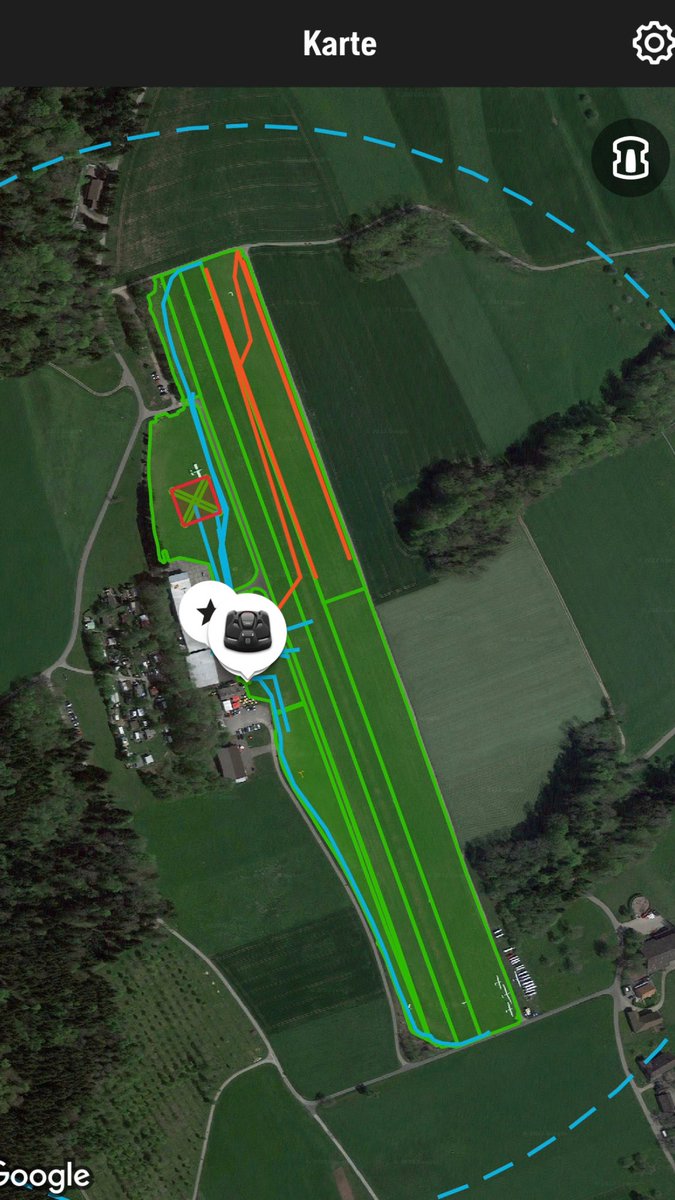 Seit zwei Wochen mäht der 1.CEORA Epos Rasenroboter auf einem Schweizer Flugplatz! Rund 90000m2 werden zukünftig durch #Ceora Rasenroboter gemäht. #rasenroboter #flugplatzunterhalt #grünflächenpflege #husqvarna #epos #silentcity #sportrasen #greenkeeper #schwimmbadrasen
