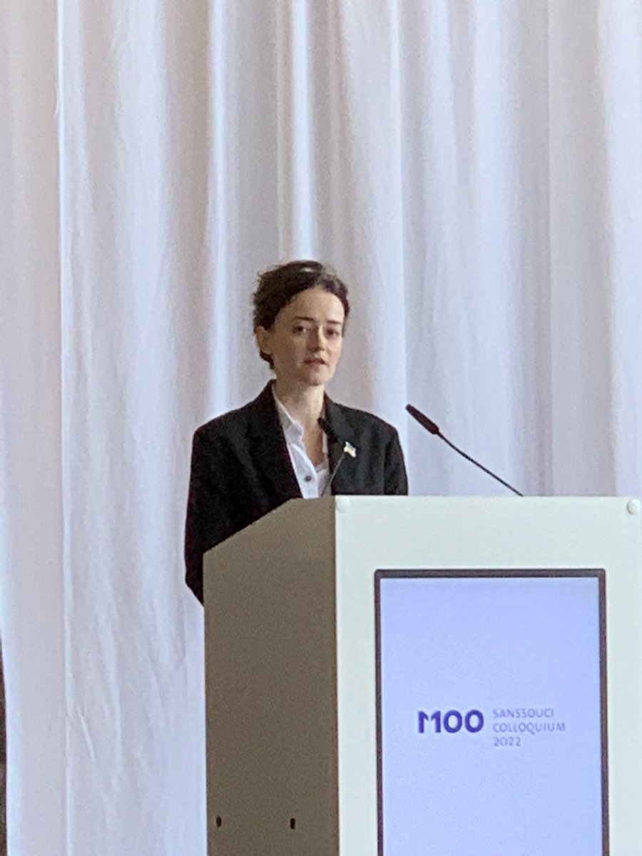 imamedia_'s tweet photo. Olga Rudenko #M100SC with a remarkable speech about her personal experience of feb24th and reminder for EU responsibility. #StandWithUkraine https://t.co/PnoPAZiUFR
