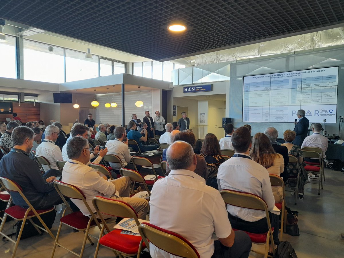 Alpha_RLH's tweet image. 🚀 C'est parti pour la journée PHAROS "Les #communications sécurisées pour l'#Aéronautique, le #Spatial et la #Défense" à @FlyingBrive.
Organisée par @Alpha_RLH et @AerospaceValley.