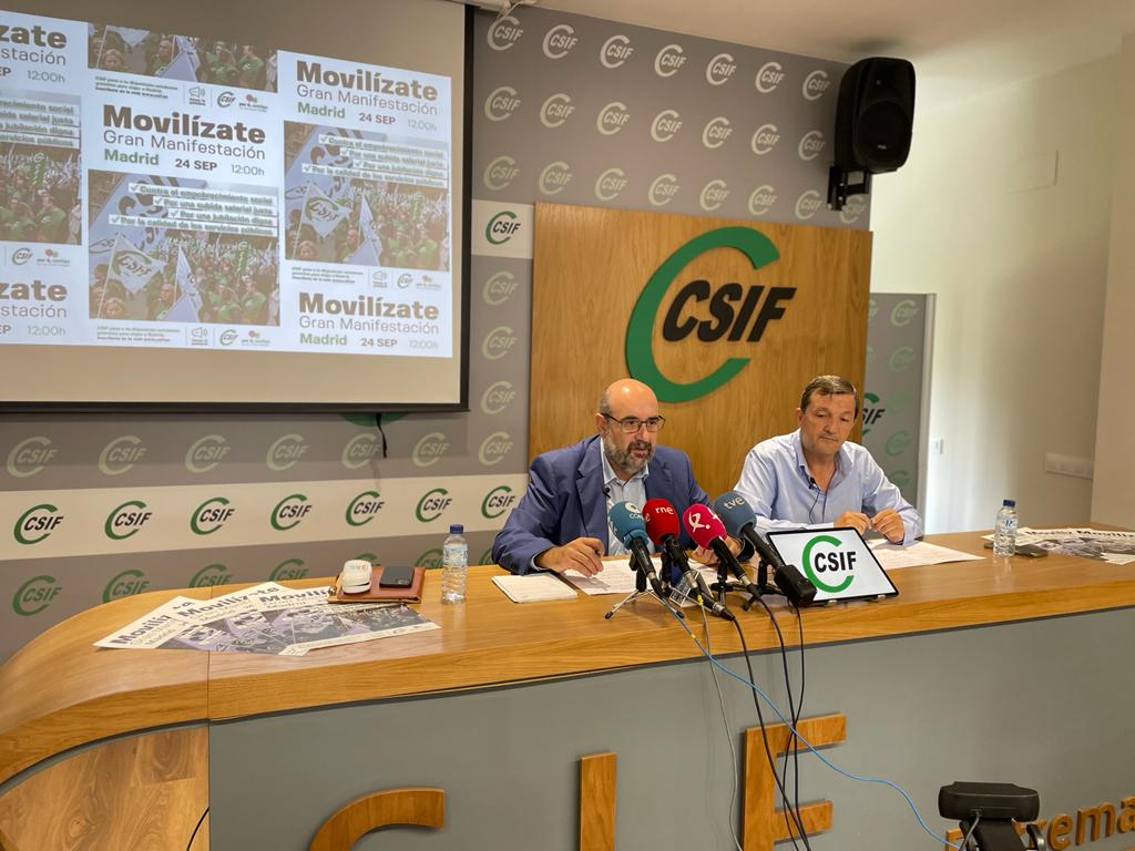 CSIFnacional's tweet photo. 📢 Miles de ciudadanos/as se manifestarán el #24s en Madrid contra el empobrecimiento social.

🗣️Miguel Borra, presidente de CSIF: "Exigimos al Gobierno una subida salarial justa para los empleados/as públicos y privados. Es hora de expresar el descontento social".
#24sMovilízate https://t.co/5MDCaWKqRZ