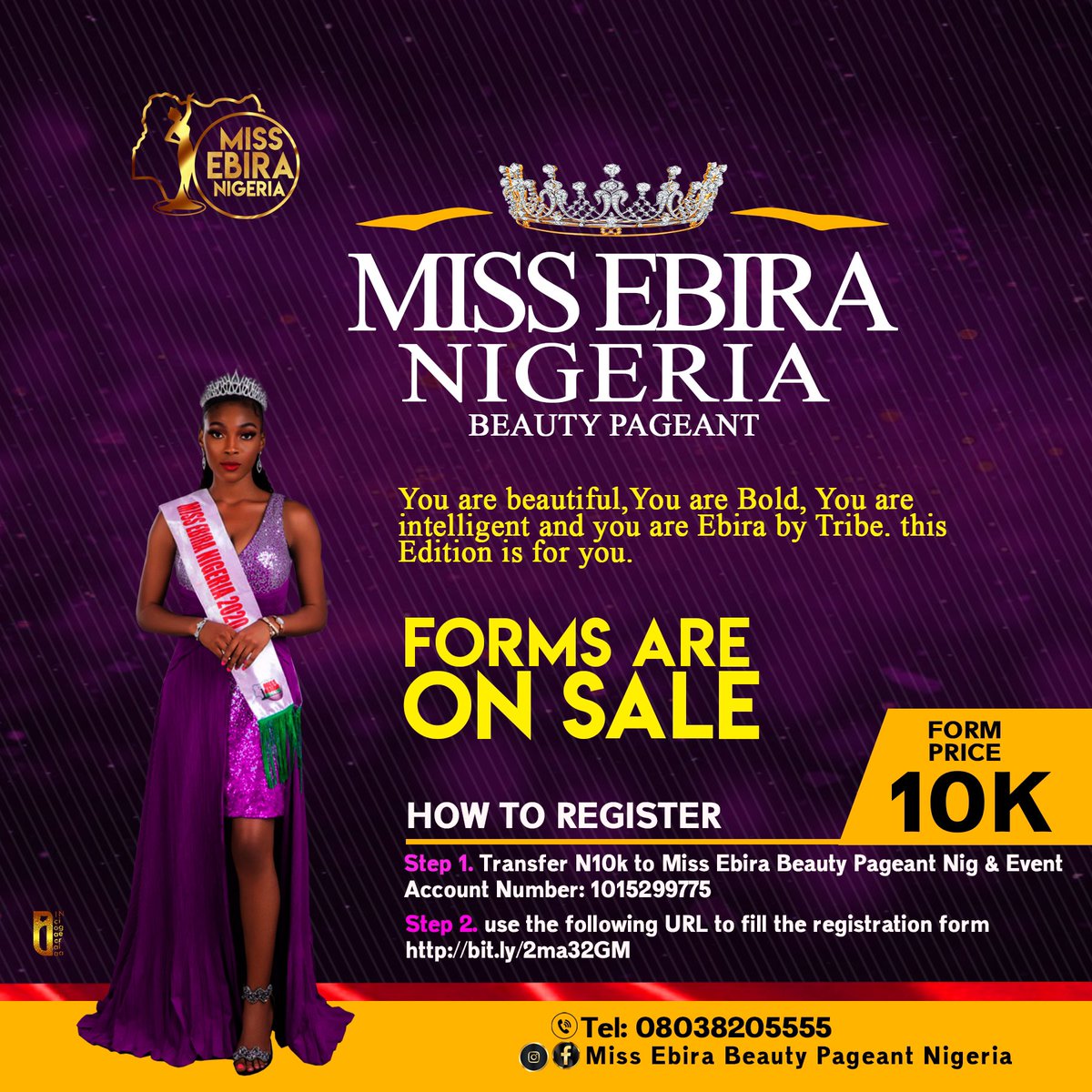 MissEbira's tweet photo. 𝐎𝐍𝐄 𝐖𝐇𝐎 𝐖𝐀𝐍𝐓𝐒 𝐓𝐎 𝐖𝐄𝐀𝐑 𝐓𝐇𝐄 𝐂𝐑𝐎𝐖𝐍 👑 𝐁𝐄𝐀𝐑𝐒 𝐓𝐇𝐄 𝐂𝐑𝐎𝐖𝐍 👑

WHO WILL BECOME THE 6TH  MISS EBIRA NIGERIA 🇳🇬  

#mebpn2022 #PrideOfWomanHood https://t.co/KCXJ0U7RkX