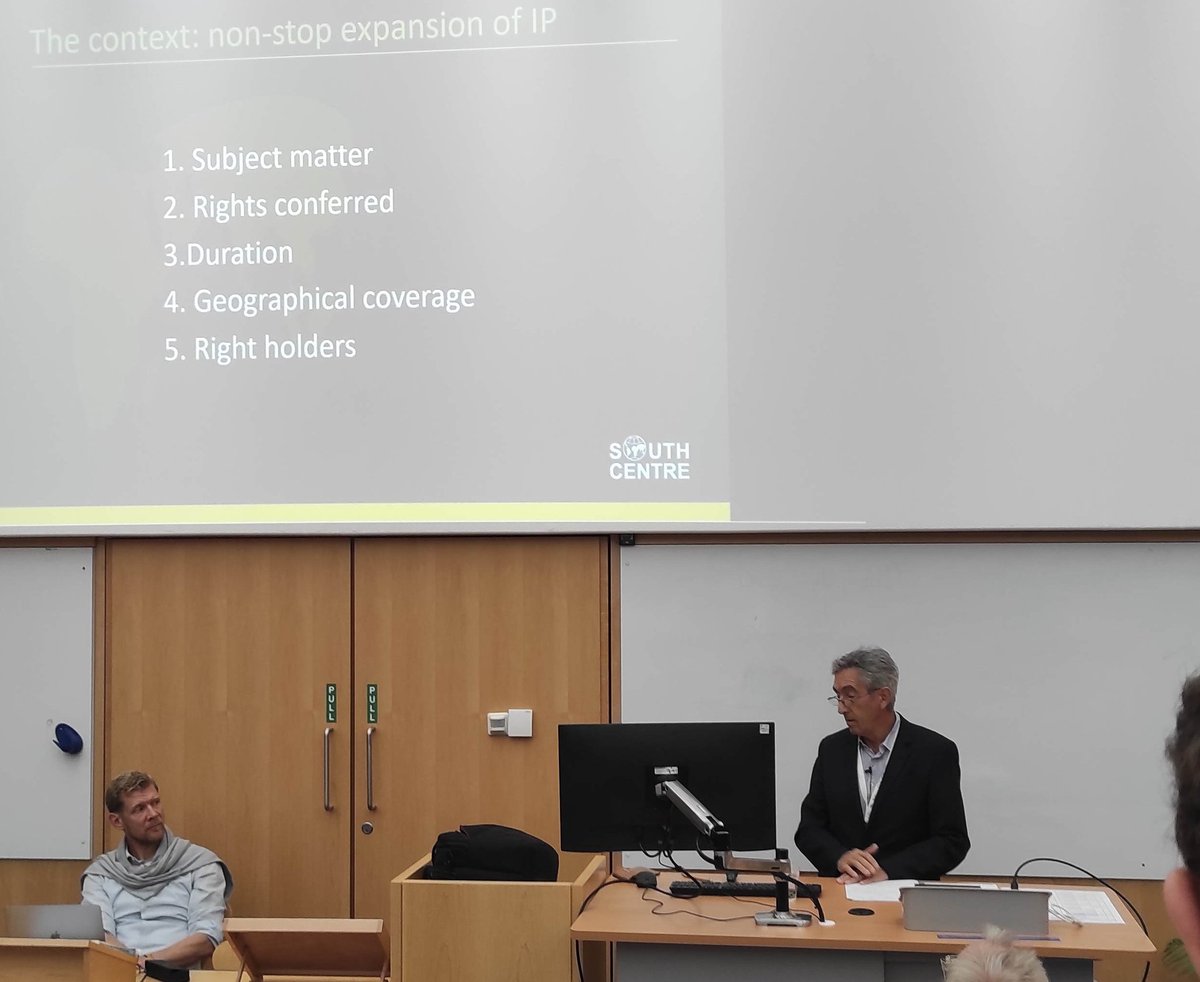 1st keynote of this year's EPIP conference by Carlos Correa from the South Centre.