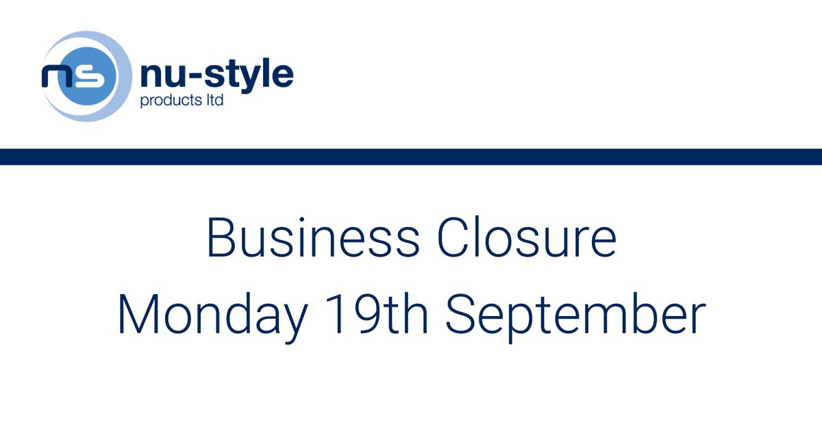 With the announcement that the funeral of Her Majesty, Queen Elizabeth II, is to take place on Monday 19th September, as a mark of respect, we have made the decision to observe the bank holiday and will therefore close the business for that day.
