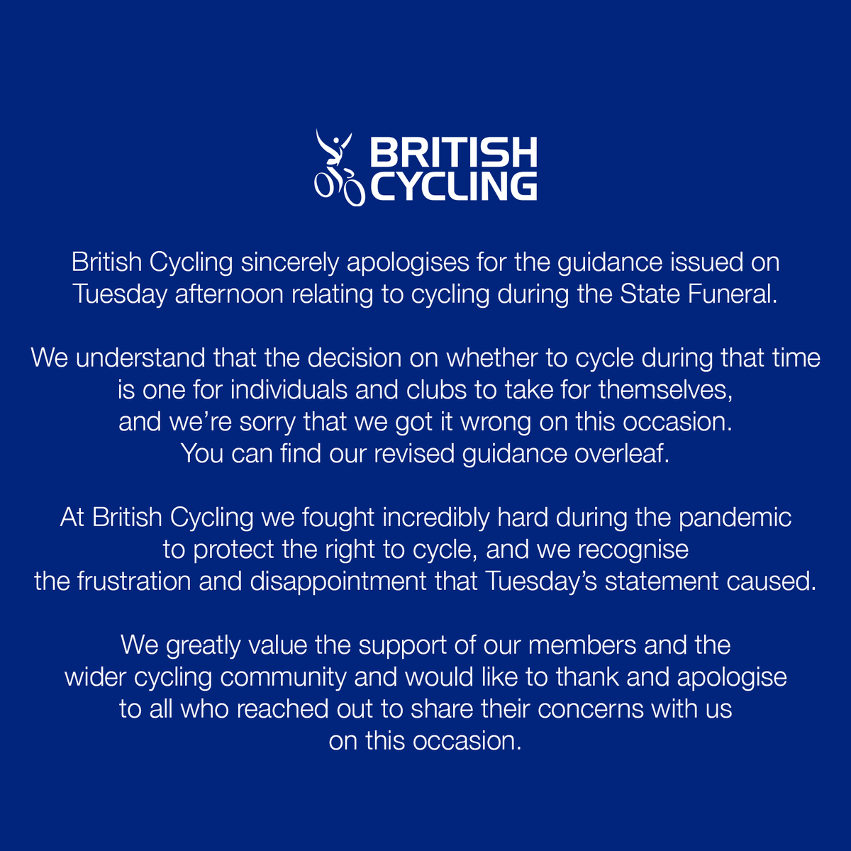 British Cycling tweet media