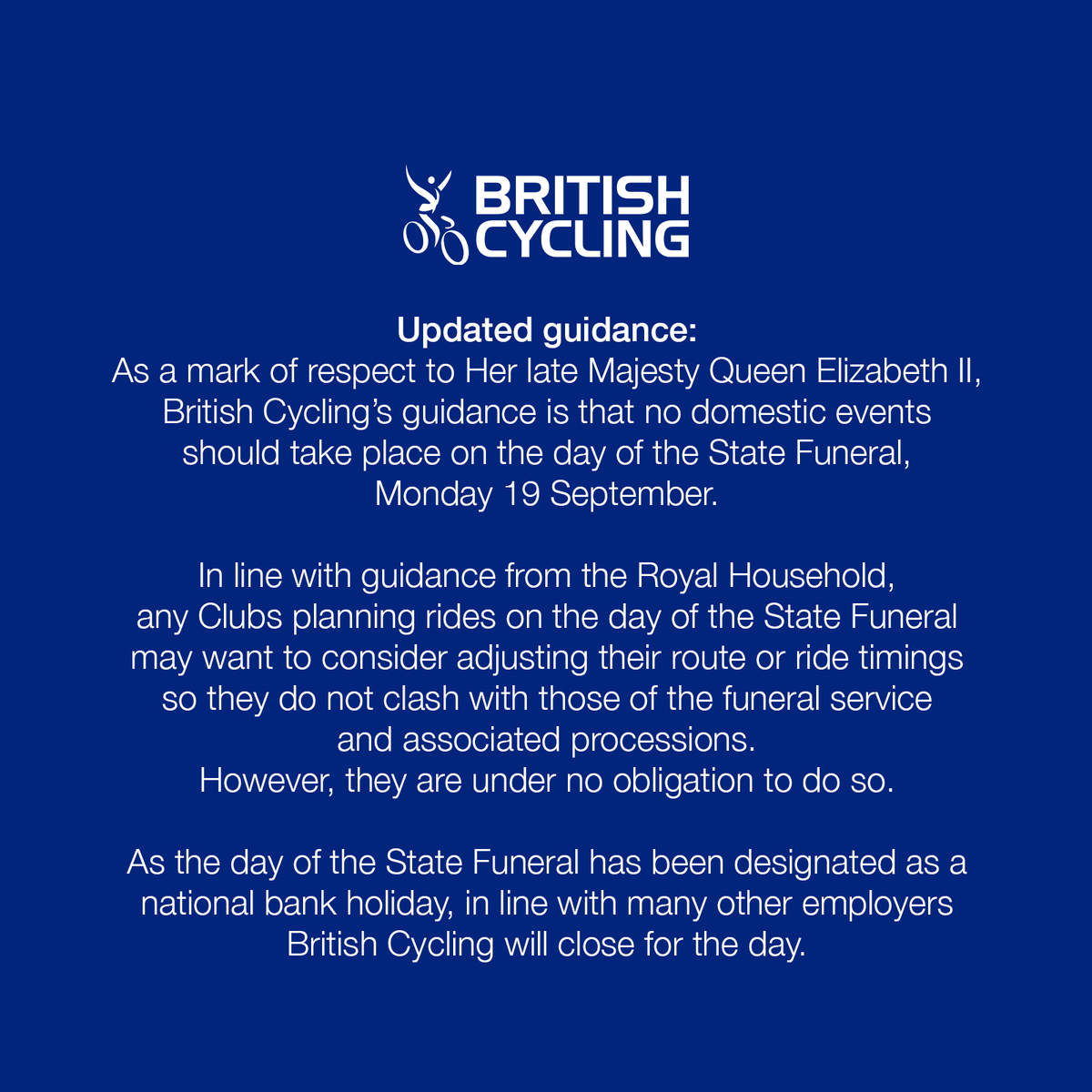 British Cycling tweet media