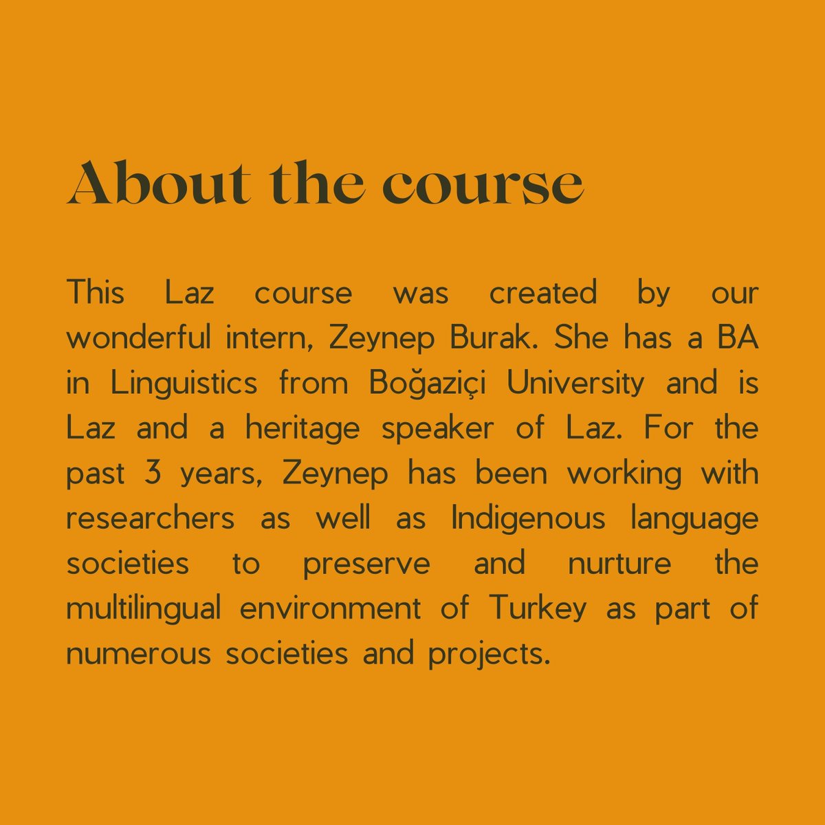 7000languages's tweet photo. We are thrilled to #announce the #launch of the #Laz #language course, created by our wonderful intern, Zeynep Burak. To learn more about the language and #course visit: https://t.co/uTRpGLcexd https://t.co/fK4gm0rzdV