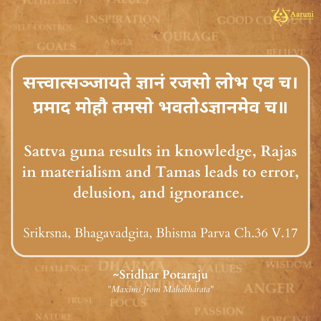 AaruniClub's tweet photo. We are reading "MAXIMS FROM MAHABHARATA" by Sridhar Potaraju. 
Join @AaruniClub to read with us: https://t.co/7oWUhO9R09

#Mahabharat #Krishna #knowledge #Reading #BookTwitter #indicbooks #book #Wisdom https://t.co/2DN5yBZcCm