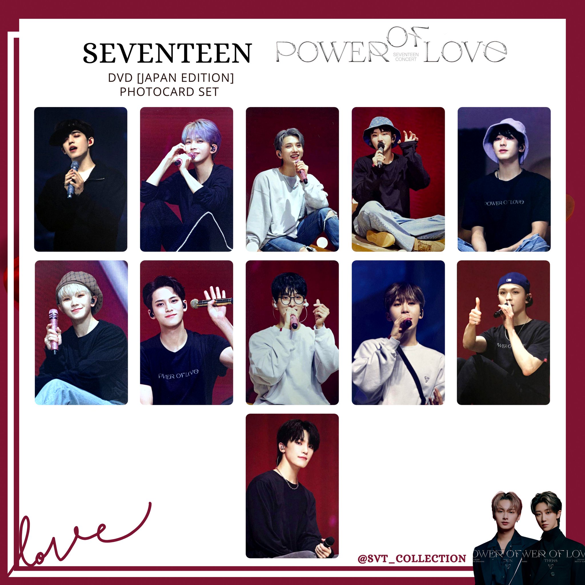 SEVENTEEN POWER OF LOVE トレカ コンプ DVD SEVENTEEN 2021 Power of Love Concert DVD Limited Official