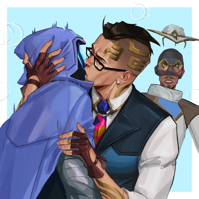 I painted a panel from a silly comic I made, don't ask about it just enjoy 