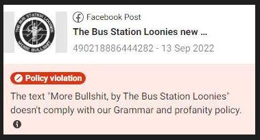 The CD/EP Facebook refuses to advertise. 
loonies.bandcamp.com/album/more-bul…