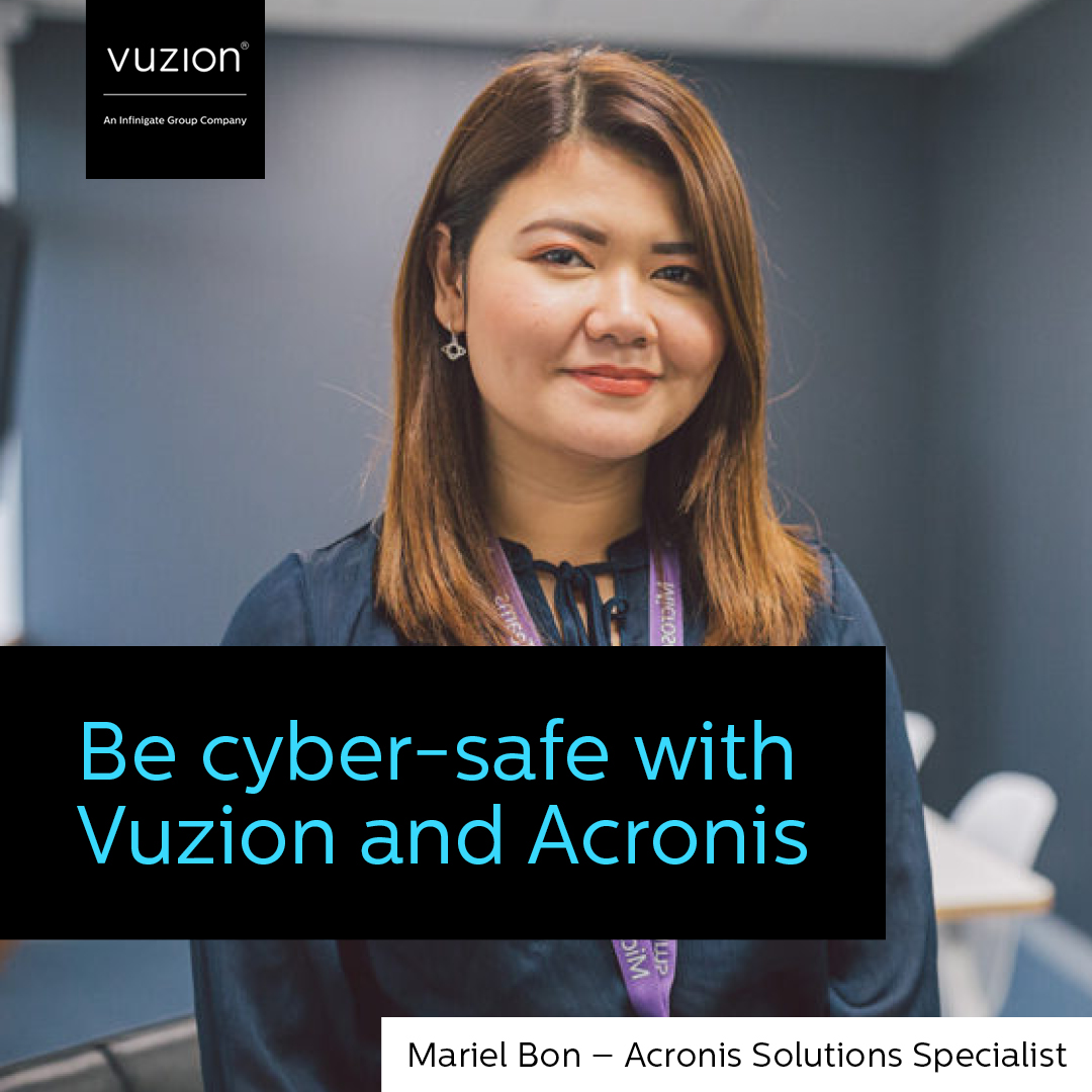 InfinigateCloud's tweet photo. Secure your customers with an industry leading security solution from Acronis that unifies data protection and cyber security – and make the most of its capabilities with value-added services from Vuzion.
Make us your next strategic move
https://t.co/tHzRXbCYjR
#VuzionCloud https://t.co/9jb9Lkl8c4