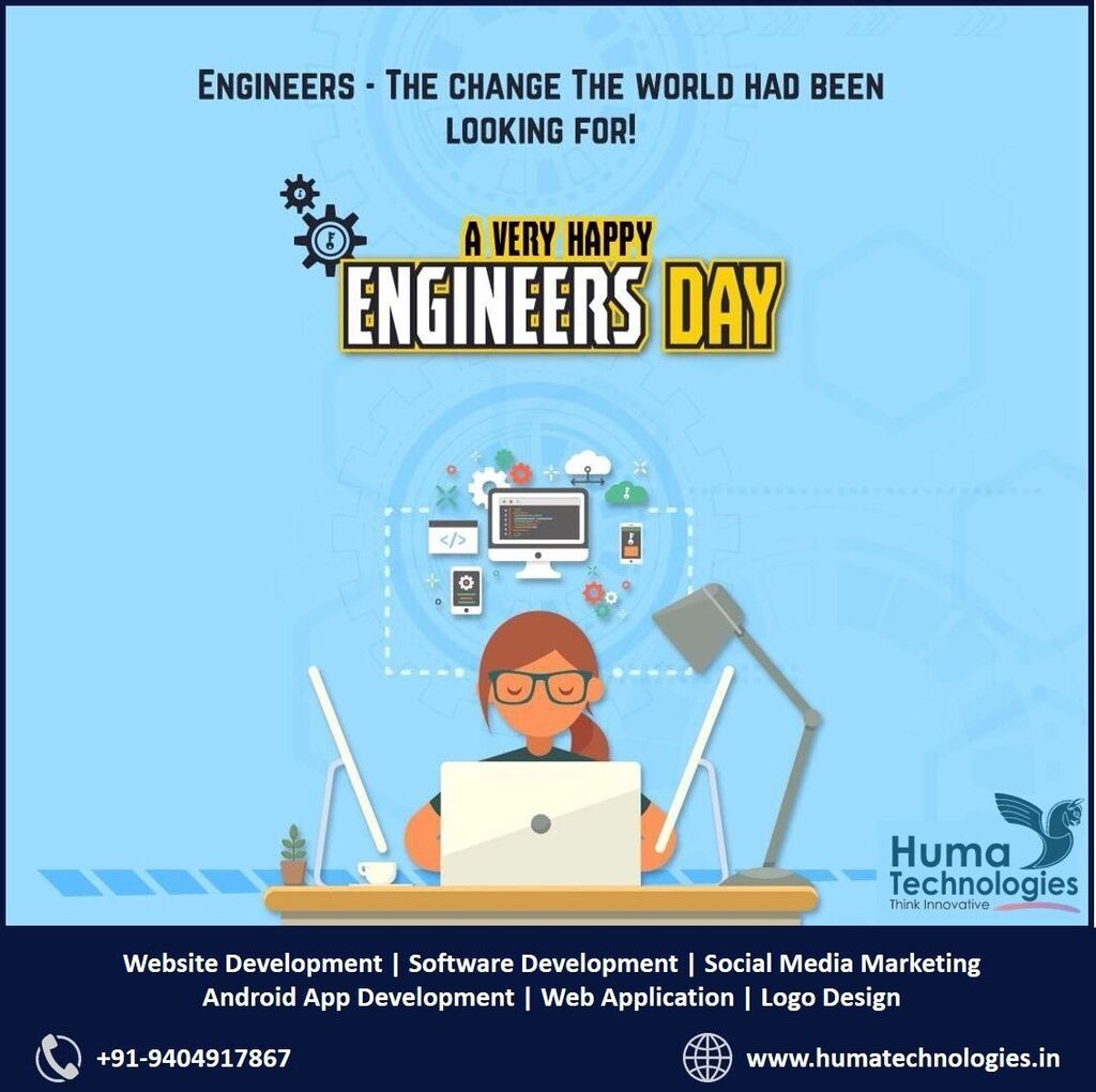HumaTechSangli's tweet photo. Happy Engineer's Day
#happyengineersday
#engineersday 
#engineering 
.
.
.
#innovation #webdesign #seo #website #development #digitalmarketingagency #software #android #ai #programming #coding #app #webdevelopment #web #humatechnologies #developer #websitedesign #datascience… https://t.co/3LSbESwfP7