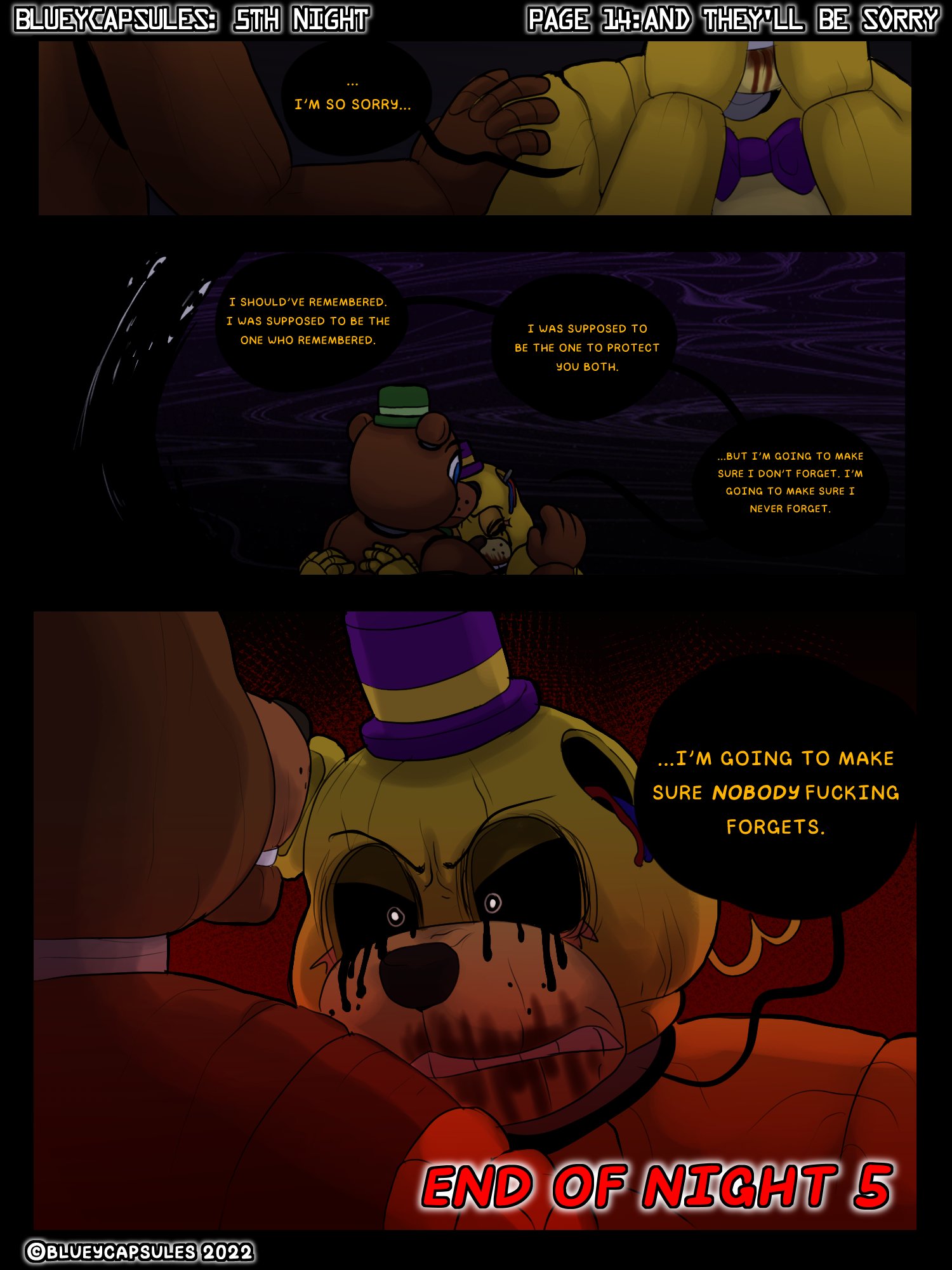 Bluey Capsules on X: Don't forget what you did. #FNAF   / X