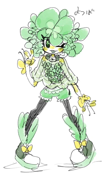 #擬人化 色塗ったたんぽぽ追加 
