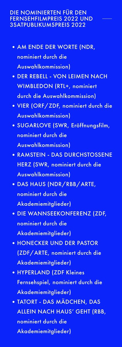 Hurra!! #Hyperland ist nominiert für den deutschen Fernsehfilmpreis! 🚀✨🥳 televisionale.de
