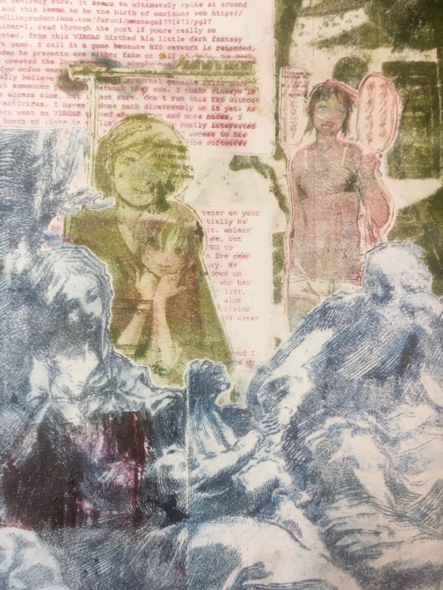 wish i had more than one ink roller but at last this technique worked