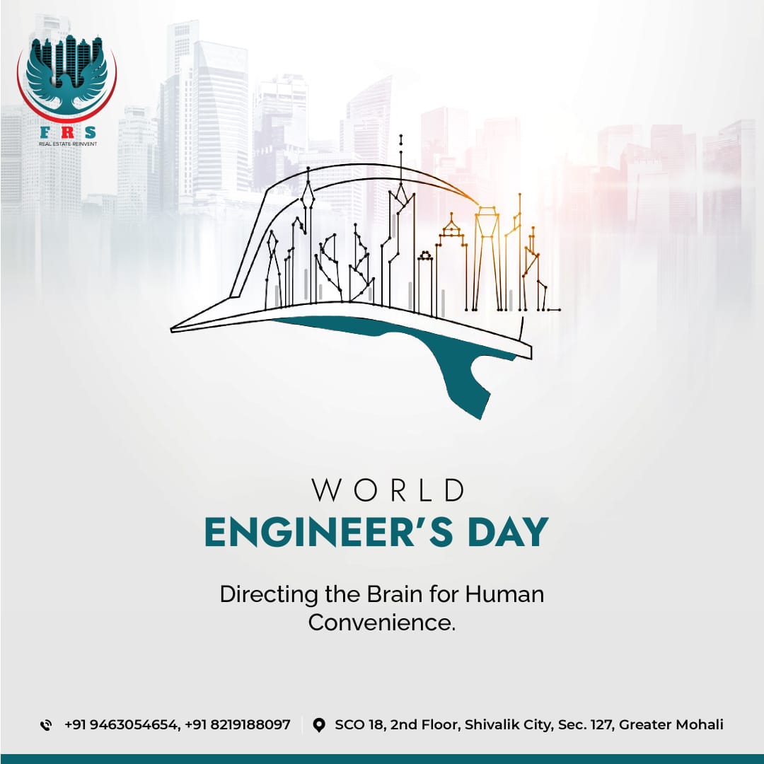 RealtyFalcon's tweet photo. Happy Engineer’s Day to all the engineers who make life simpler with their unique innovations.
*
*
#engineerday #engineerdays #EngineersDay #15septembre2022 #FRS #Mohali https://t.co/NDOO696Sff