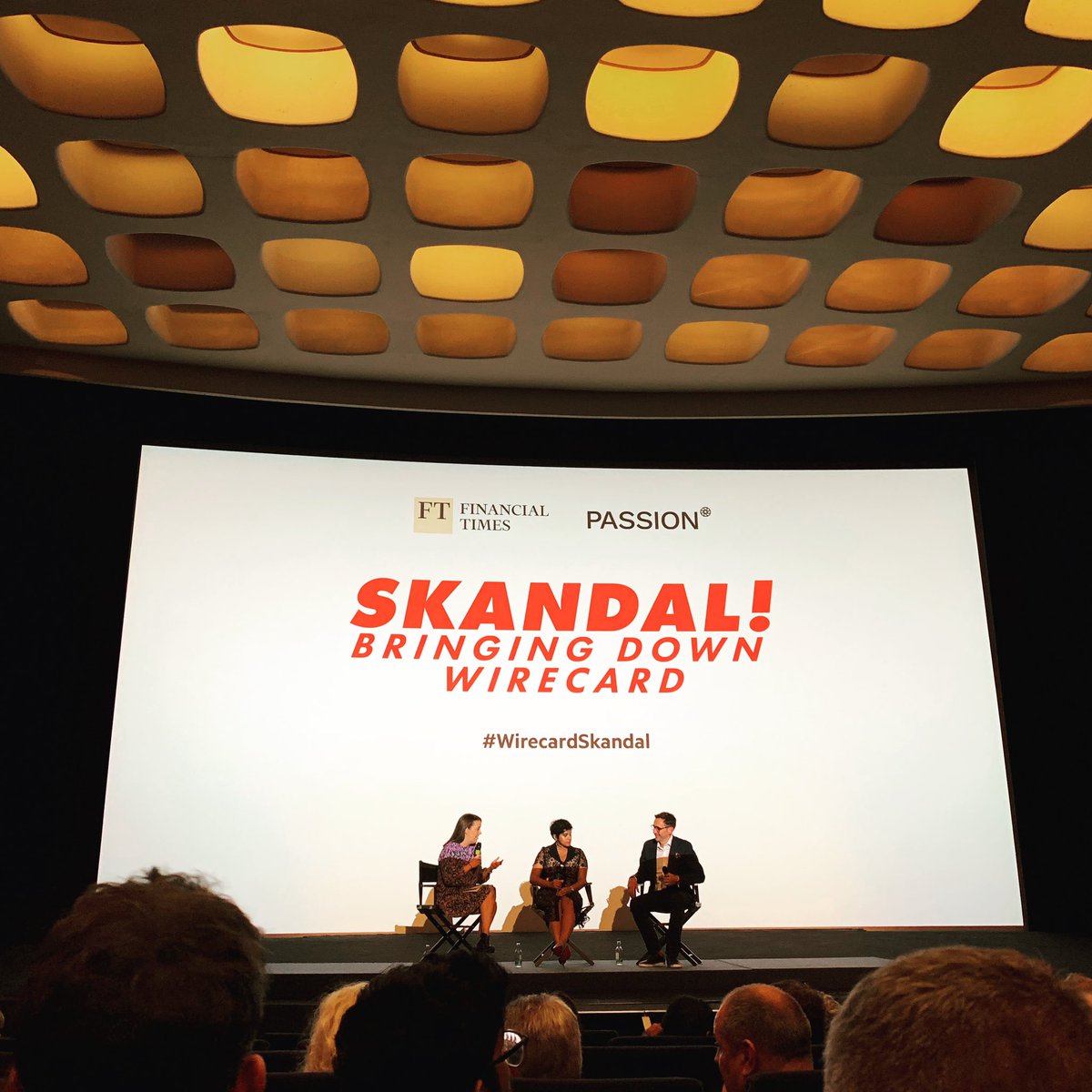 muradahmed's tweet photo. Last night’s premiere of #wirecardskandal doc was a thrill. Staring the likes of @FD @murphyp @stef_palma @lionelbarber. Congrats to them. A truly exciting, shocking, even funny account of the FT’s greatest investigation. Out on Netflix on Friday! https://t.co/bGr0Vi0tmO