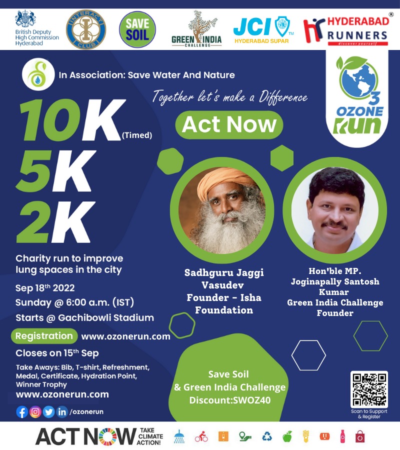 CAPrashanti's tweet photo. Hyderabadis!! #RunForSoil #Savesoil https://t.co/Vco0PGF7xQ