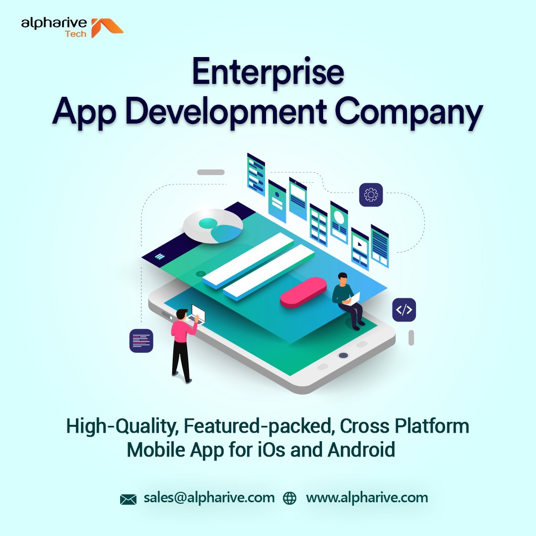 alpharivetec's tweet image. Enterprise App Development Company

Alpharive offers full-cycle custom enterprise software development services, tailoring your Android or iOS application specifically to your major business goals and needs. 

#Software_Development_Company #enterprises #appdevelopment #iosApp