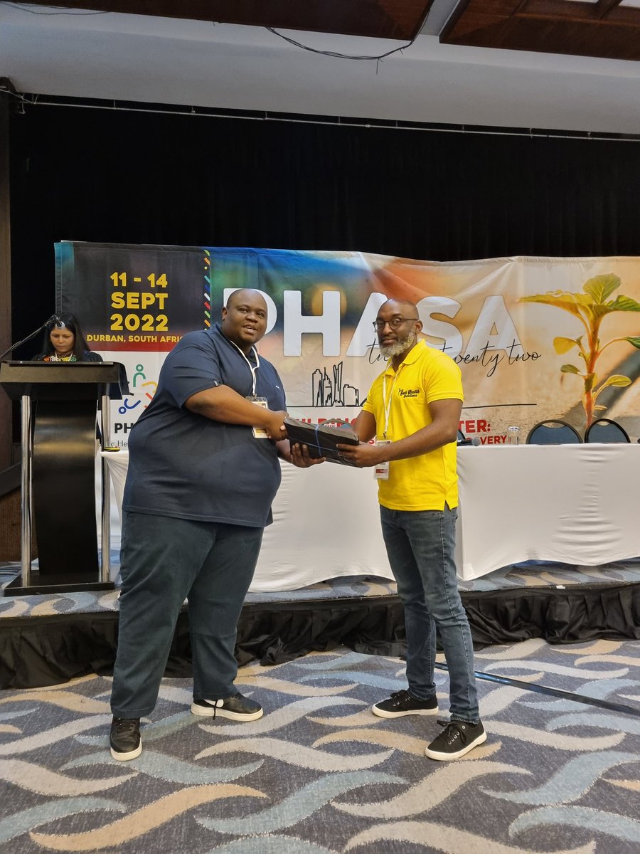PublicHealthSA's tweet photo. What better way to end off a conference than to give out more prizes?
Congratulations to all our prize winners for their spectacular presentations or posters!
We appreciate all the hard work and dedication to research and public health!
#PHASA2022 @PublicHealthSA @MRCza #health https://t.co/pFFGQfosGB