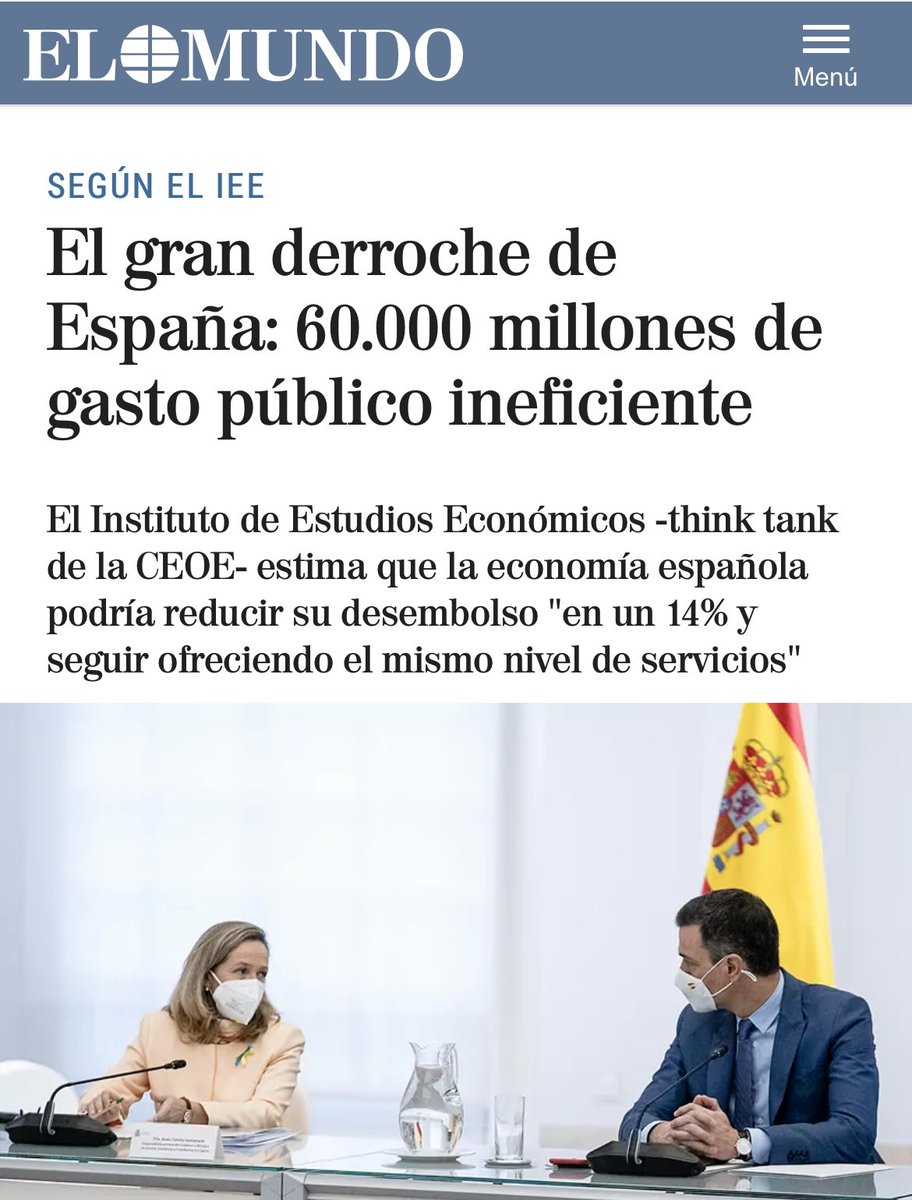 60.000.000.000€ podíamos ahorrar, sin reducir servicios, si no gobernasen los que no iban a clase. Ese dinero sale de tus impuestos: