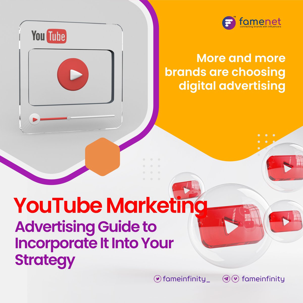 FameInfinity_'s tweet photo. YouTube Marketing: Advertising Guide to Incorporate It Into Your Strategy
#YouTube #Marketing #influencer #FameNet 
Read More : https://t.co/chlhfKYwyh https://t.co/qvBaXiZTJM