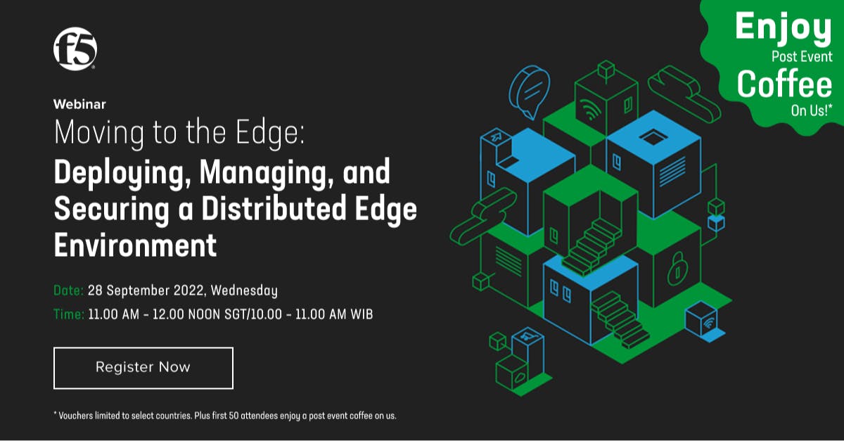 BFSI modernization efforts include leveraging a #cloud empowered IT ecosystem, a distributed cloud environment and #edgecomputing. Join part 2 of 2 IT modernization series.

#F5DistributedCloud #DistributedCloud   bit.ly/3S2fbar