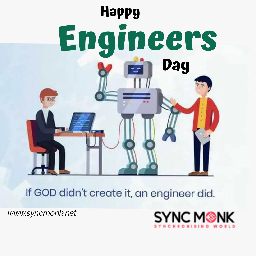 SyncMonk's tweet photo. #EngineersDay https://t.co/1ZHeduDO2G