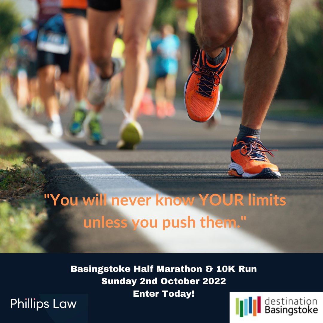 #BasingstokeHalfMarathon or  #10krace ....there's still time. !! 🏃‍♂️🏃‍♀️
Spaces available - Sunday 2nd October.

Sign-up today.
bit.ly/3vk33ZG

#summerchallenge #letsdothis #goals #run #traintogether #running #hampshireruns #10krun #runningquote #mondaymotivation