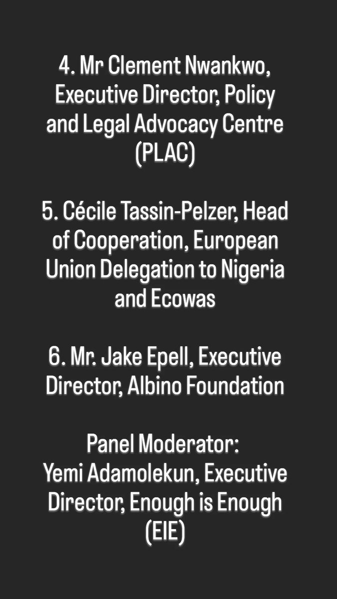 My co-panelists and I are lookong forward to your questions and contributions

Join us today as we discuss the future of NGOs/CSOs in the Federal Republic of Nigeria 
us02web.zoom.us/meeting/regist…

Meeting ID: 81817031182
PW: 971376