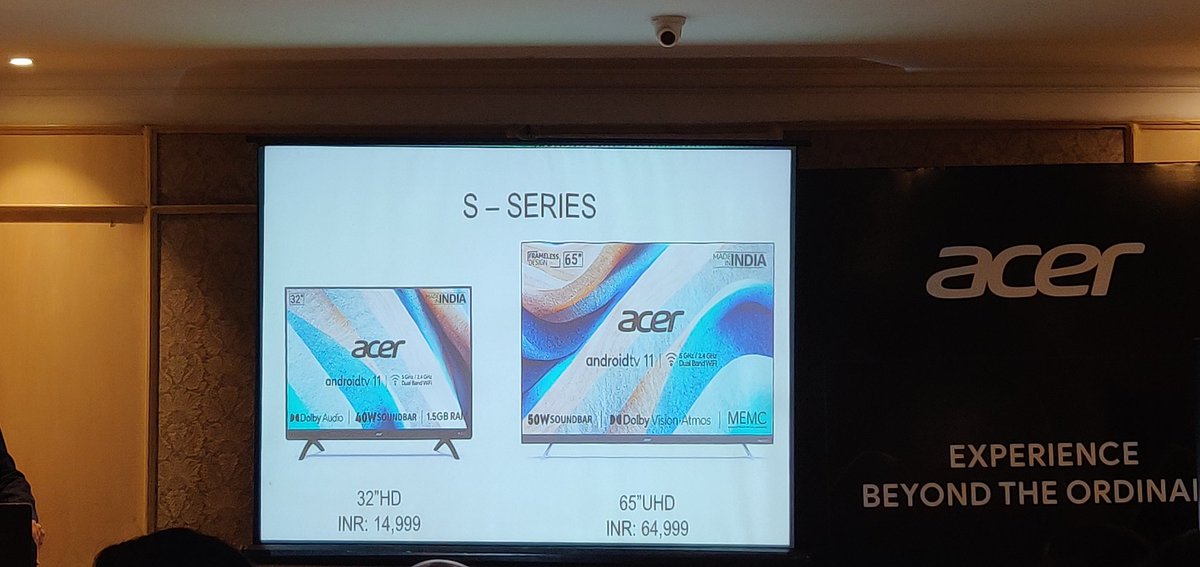 Acer Smart TV starts at INR 14999 #AcerTelevisions