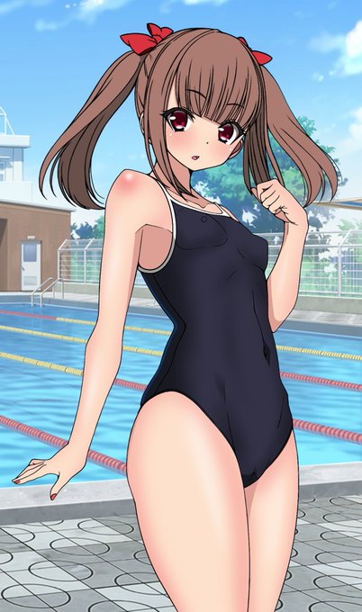 まだまだ暑いのでスク水でも見て残暑を乗り切ってください。 