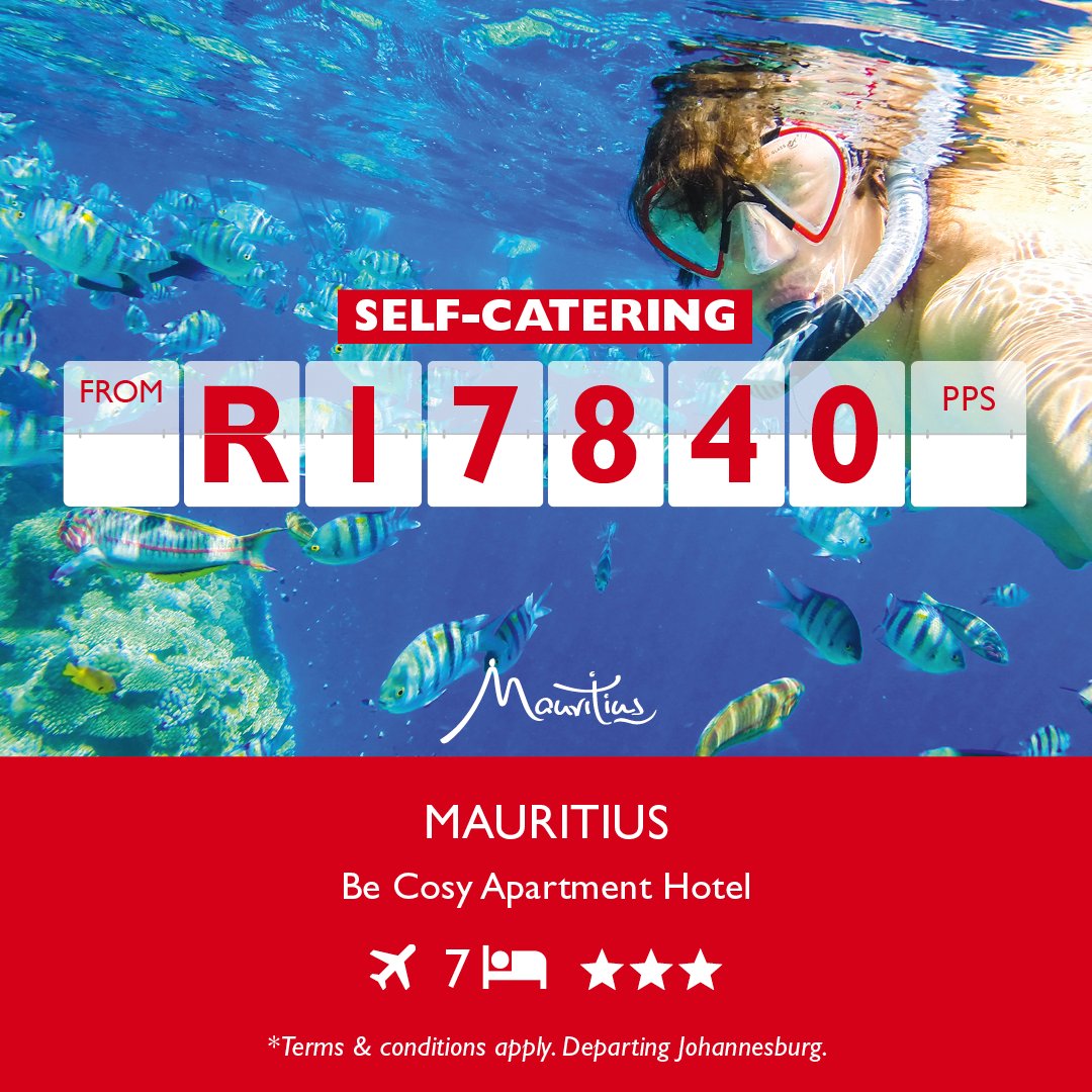 FlightCentreRSA's tweet photo. Mauritius is waiting for you to embark on a journey of a lifetime and experience its oceans, people, and mountains! 😍
Follow the link to view our jaw-dropping deals and book today! ⬇️
https://t.co/kA3cALAzgA
@mauritiusza
#experienceourexperience #secretmauritius https://t.co/UeYfmBfAYW