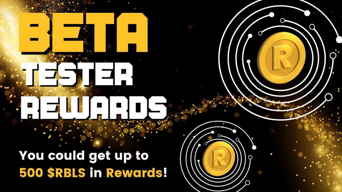 👀Did you hear!?

🚀BETA TESTERS WILL HAVE THE OPPORTUNITY TO BE REWARDED WITH UP TO 500 RBLS!🪙🪙🪙

Smash ❤️ if you want to be a Beta Tester!