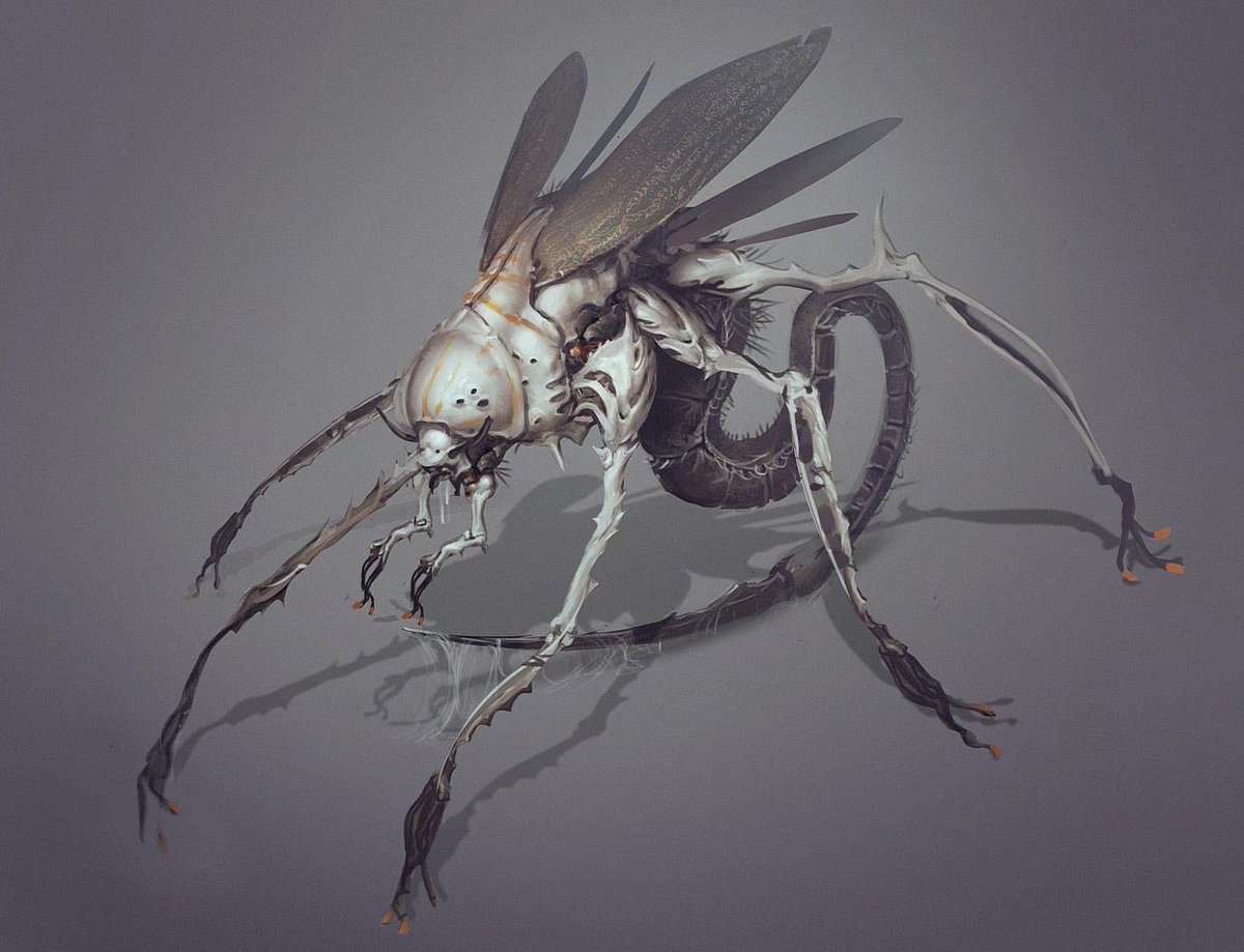 ChitorousInfest's tweet photo. (⁂) 

𝙎𝙏𝙔𝙂𝙄𝘼𝙉 𝙒𝘼𝙎𝙋𝙎

🪰 Invasive extraterrestrial insect brought to Earth on asteroid
🪰 Juvenile female looking to start own colony
🪰 3 feet tall at shoulder
🪰 Extremely vicious, looking to feed
🪰 A shimmer of #HalcyDaze 
🪰 Like/RT? <3 https://t.co/w1J4dDrTwU