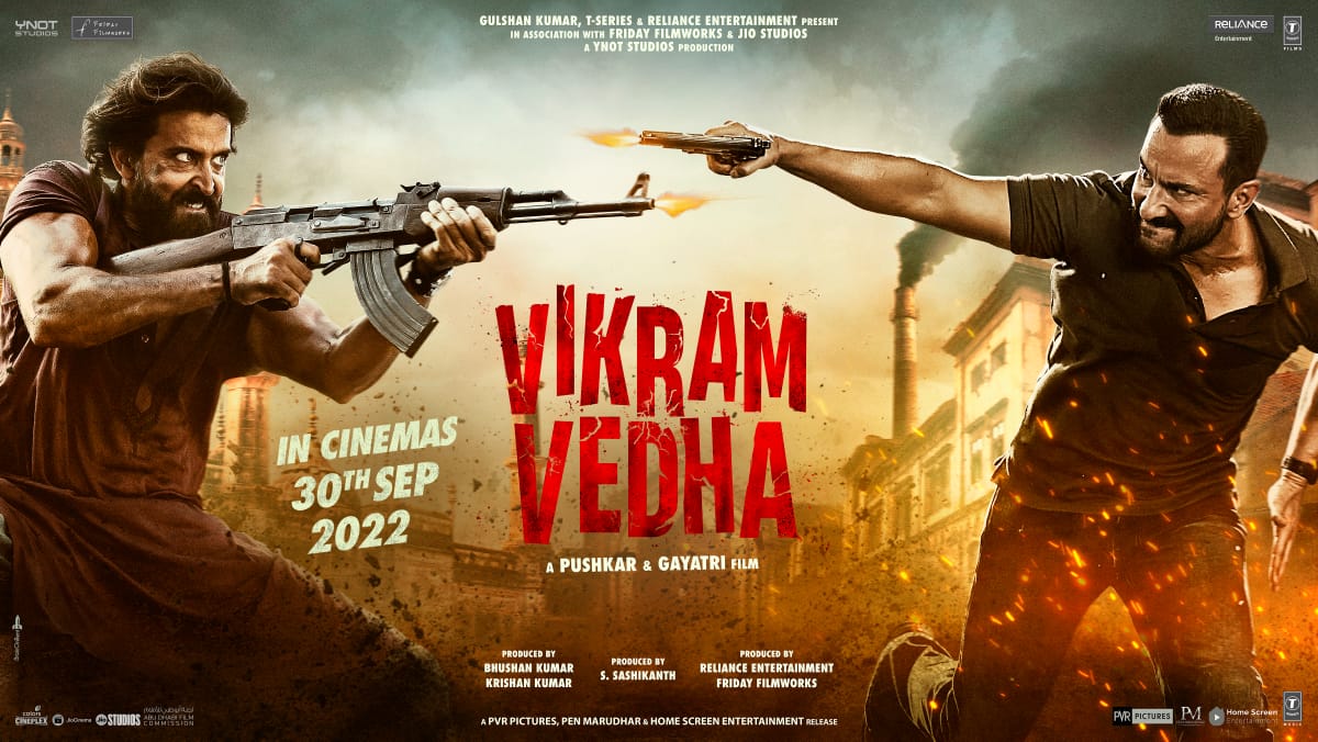 A first ever in the history of the Hindi film industry, the #HrithikRoshan and #SaifAliKhan starrer #VikramVedha will release in over 100 countries. 
Never before has a Hindi film ever been  countries like Japan, Russia, Israel and Latin American nations such as Panama and Peru. https://t.co/4nhC06p5Ln