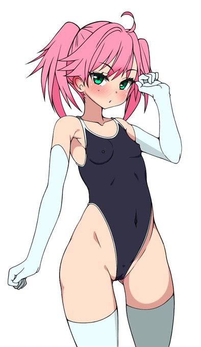 この辺のちっぱいツインズの新スクのやつもお気に入り
やはりスク水に長手袋とニーハイの組み合わせは最高なんでね! 