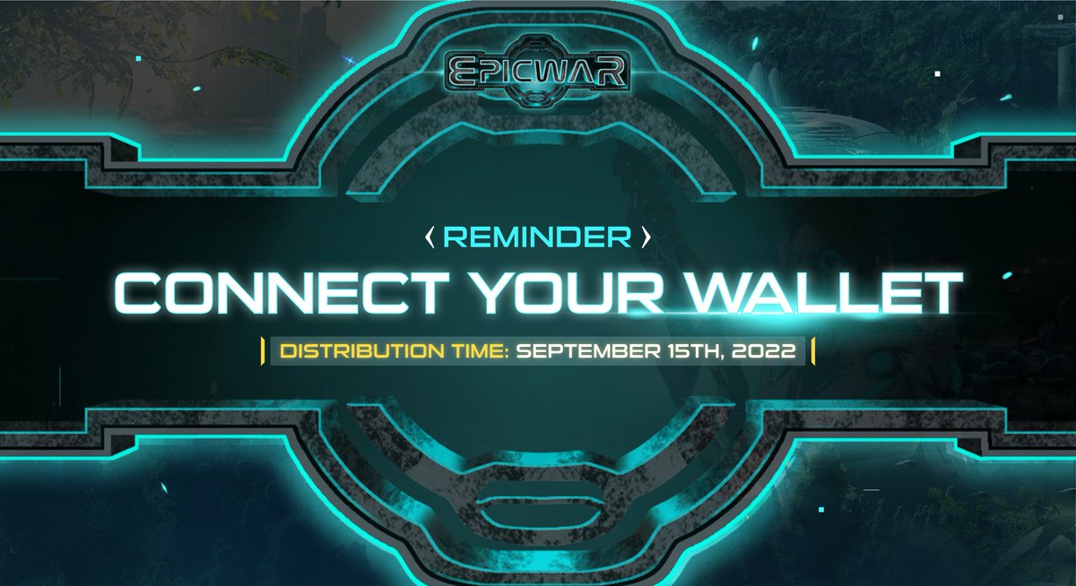 Connect your Wallet

Last chance to get your reward (before 4PM Sep 15th - UTC).

Log-in & Check your rewards: portal.epicwar.io
#EpicWar #F2P2E #Epiceros