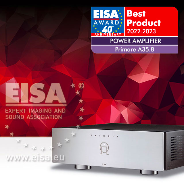 EISA Power Amplifier 2022-2023 - Primare A35.8 - mailchi.mp/audiogamma/eis…