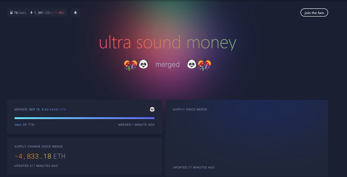 So it happened. Congrats to everyone involved in this big milestone towards decentralization #EthereumMerge  #ETHMerge