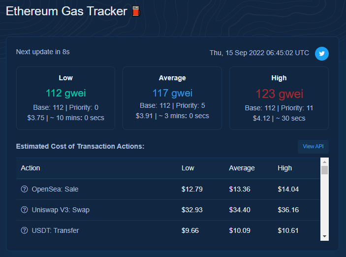nindasy69's tweet photo. The Merge is here!

Ethereum Gas Tracker | Etherscan  https://t.co/XpSEVhHGa0 https://t.co/mvPoUqiaIK