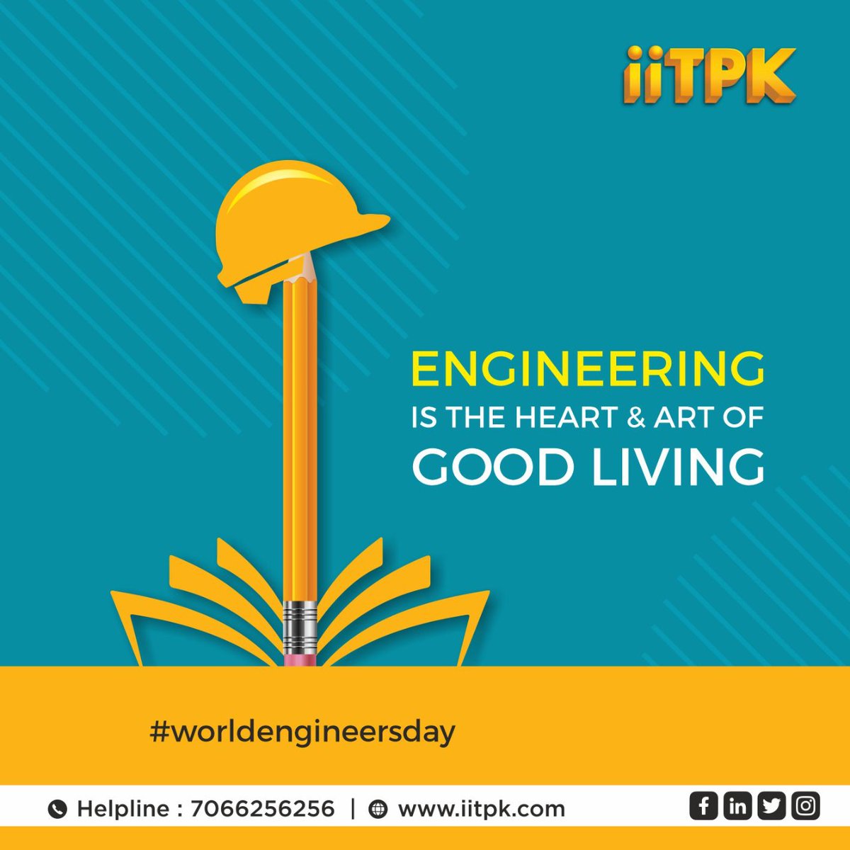 IITP14's tweet photo. Celebrate the power of engineering with us today! Happy Engineers day to us all.
#iitp #engineersday #engineering #iitjee #engineers #iitans #engineersday2022 https://t.co/tbozbqGOm5
