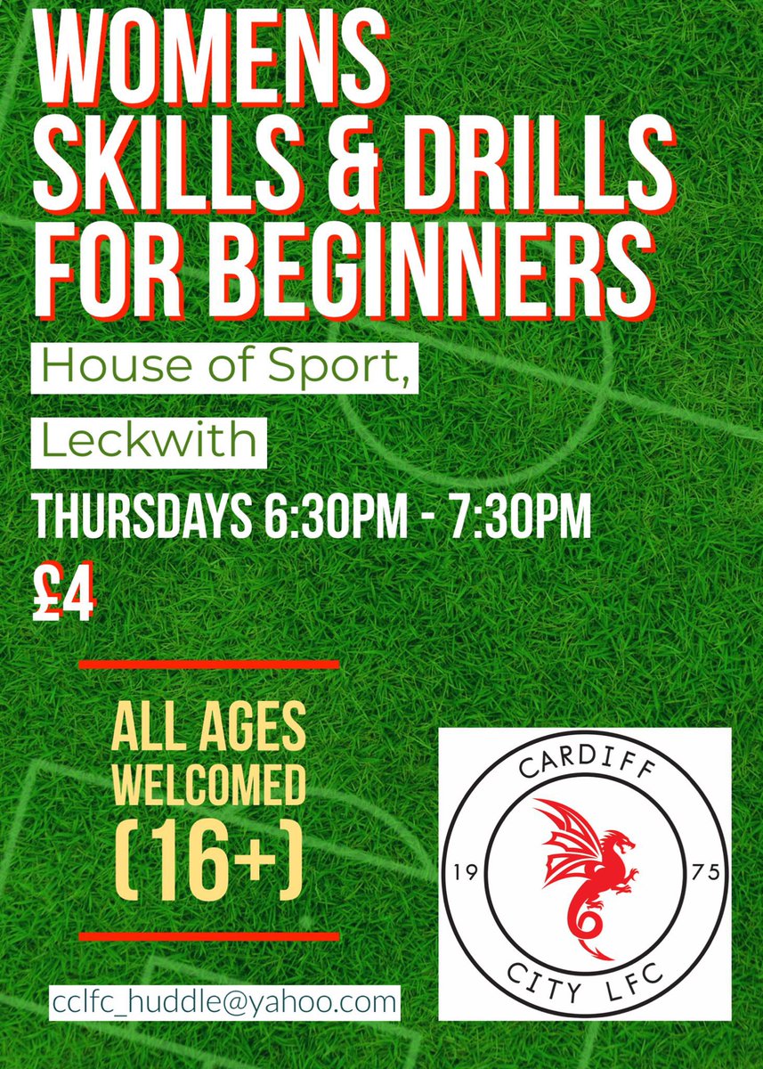 ⚽️ Bridgey ⚽️ (@e_mma7) on Twitter photo 📣 ⚽️ WE ARE BACK ⚽️📣. Come along and join us if your over 16 and have never played or a beginner wanting to improve DM me for more info or email cclfc_huddle@yahoo.com @CardiffCityLFC <a href="/FAWales/">FA WALES</a> <a href="/lowri_1987/">Lowri Roberts</a> 📣 ⚽️ WE ARE BACK ⚽️📣. Come along and join us if your over 16 and have never played or a beginner wanting to improve DM me for more info or email cclfc_huddle@yahoo.com @CardiffCityLFC <a href="/FAWales/">FA WALES</a> <a href="/lowri_1987/">Lowri Roberts</a>
