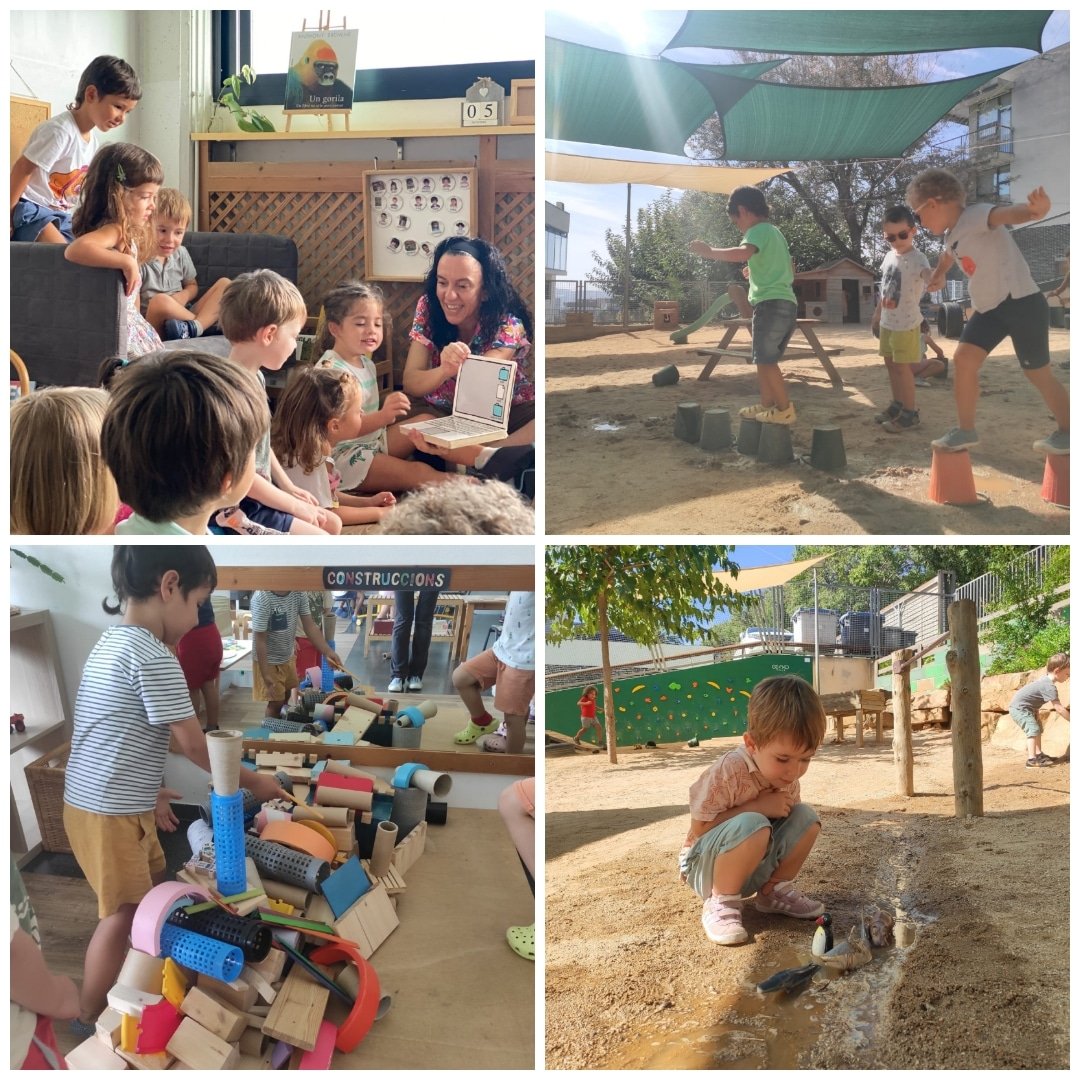 EscolaSolc's tweet photo. Moments compartits de lectures, construccions, experimentacions i disseny de camins per avançar cap a noves aventures que esdevindran al llarg del #curs2223. #retrobament #EI4 #vincles #aprenentatges @escolescoop https://t.co/EpWMDrDYAZ