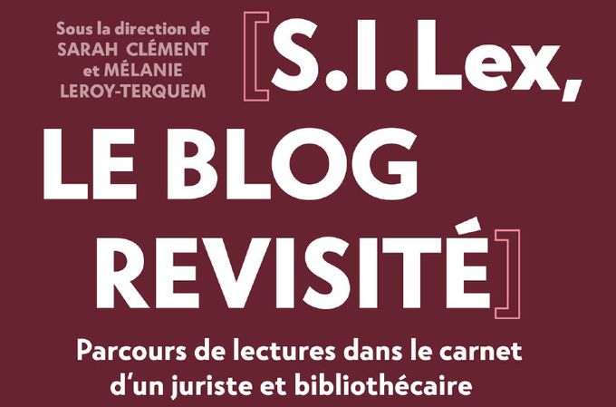 Parmi les ouvrages en accès libre, focus sur « S.I.Lex, le blog revisité » de @Calimaq. Parcours de lectures dans le carnet d’un juriste et bibliothécaire. Version  pdf ⬇️ow.ly/G9X050xCUa1 et ePub ⬇️ ow.ly/ZFvs50xCU6P 

#AccessibilitéNumérique #CommmunsNumériques