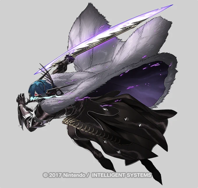 ファイアーエムブレム ヒーローズにて「魔器剣士 リーヴ」のデザイン&amp;イラストを担当させていただきました!どこかしこに別の彼を匂わせるようなディティールにして悲しい世界線を表現してみました。。。 
