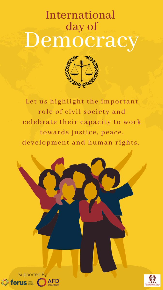 Even after 15 years of celebrating the Democracy Day,across the world,democracy is backsliding.On #DemocracyDay,let us join forces to secure freedom and protect the rights of all people,everywhere,as there is no freedom without the freedom of expression! #humanrights #freedom