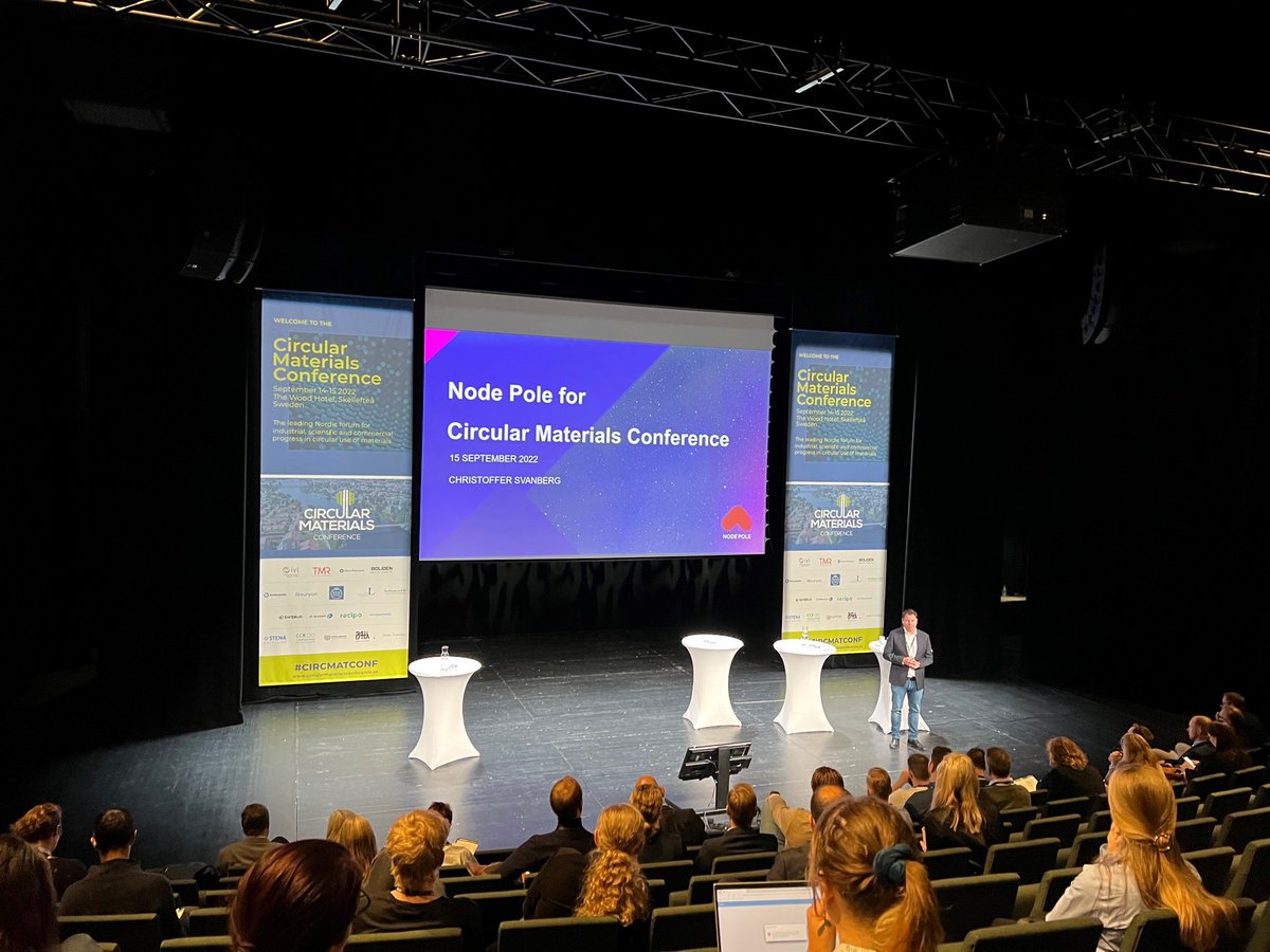 Sweden – the perfect hub for Europe’s battery supply chain
Christoffer Svanberg, CEO Node Pole

#CircMatConf